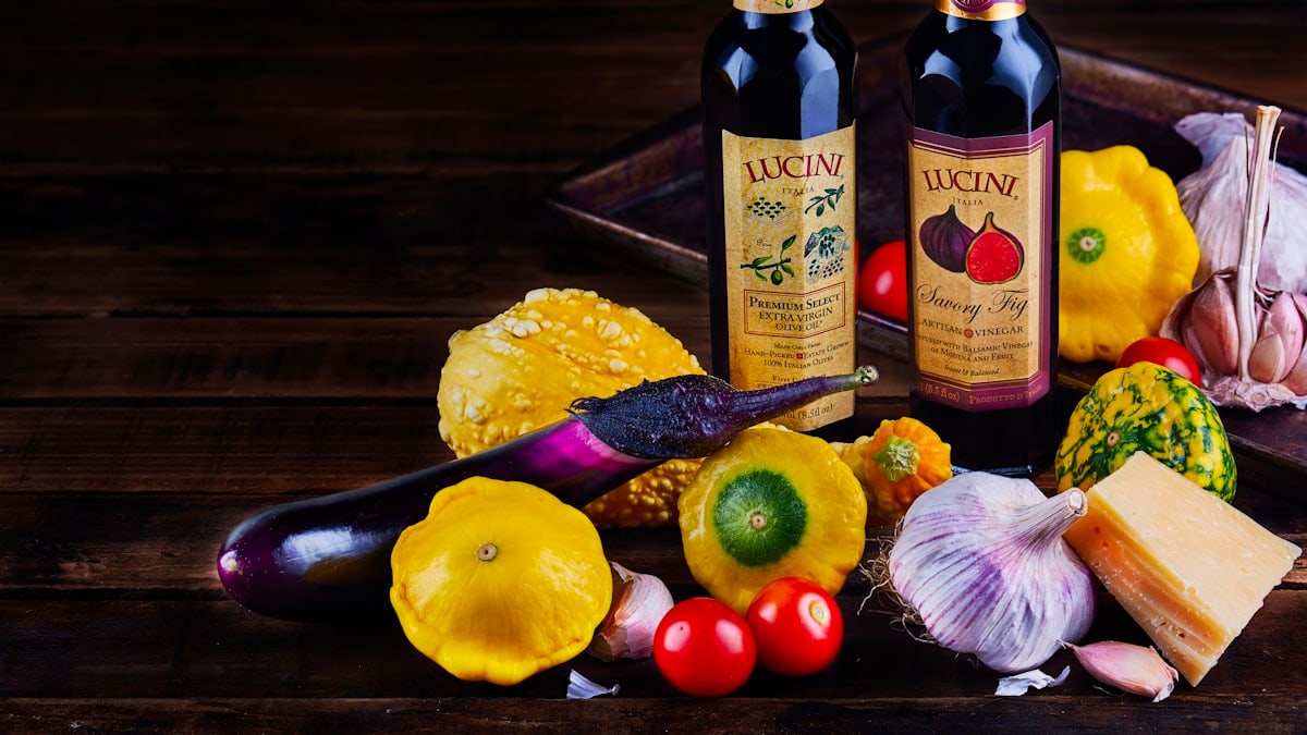 Fresh Organic foods in a pleasing configuration